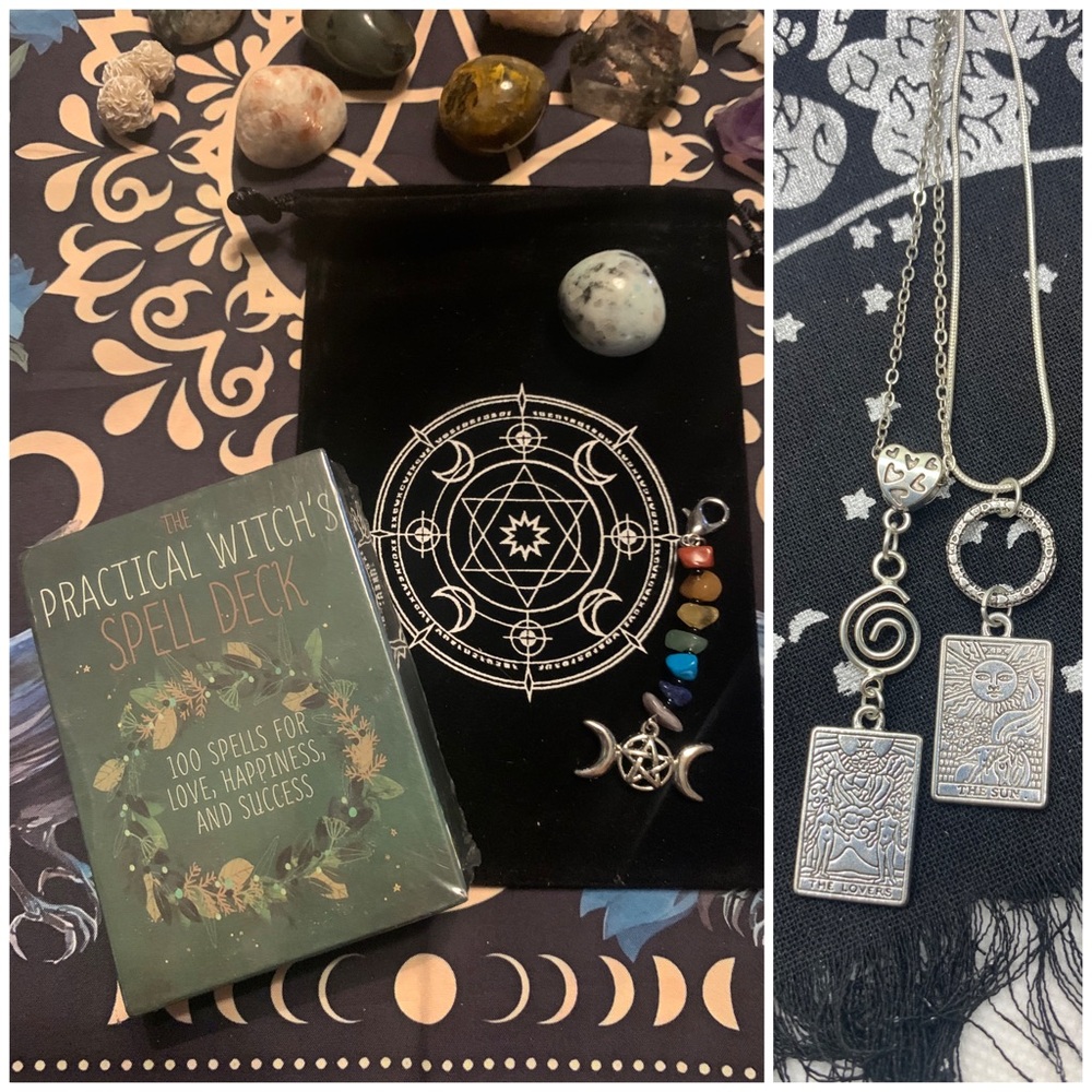 Practical Witch’s Spell Deck DELUXE BUNDLE w 12-Item Bundle! Add Tarot Cloth $5!